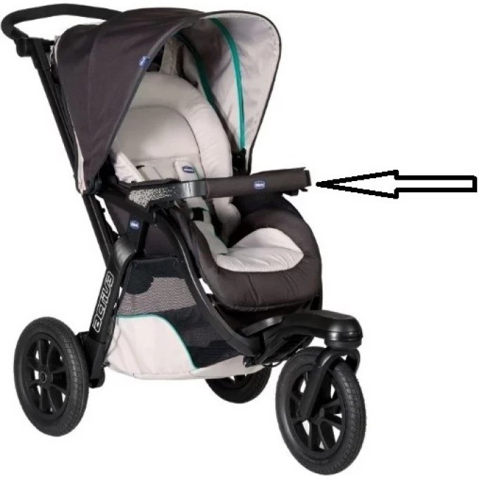 Бампер для коляски CHICCO ACTIV3 (основа без ткани) 28793720500