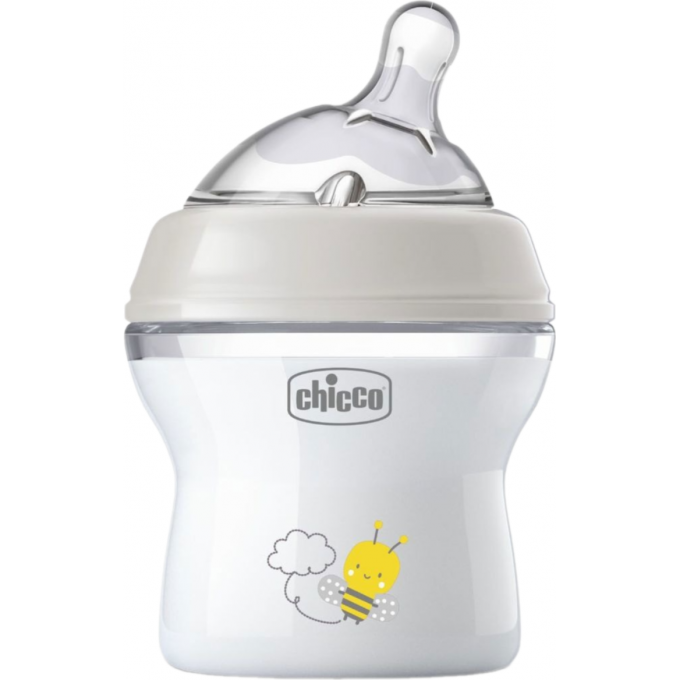 Бутылочка пластиковая CHICCO NATURAL FEELING 150 мл 0м+ нейтральный 00081311300000