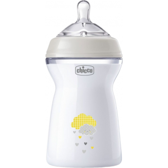 Бутылочка пластиковая CHICCO NATURAL FEELING 330 мл 6м+ нейтраый