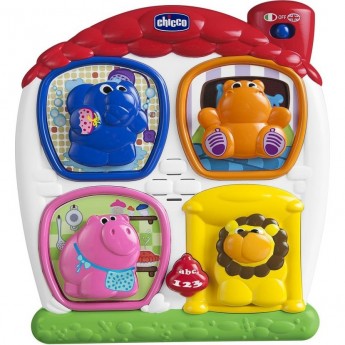Говорящая игрушка-сортер CHICCO «Домик с животными», разноцветный Говорящая игрушка-сортер CHICCO «Домик с животными», разноцветный
