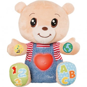 Говорящий Мишка CHICCO Teddy Emotion, бежевый Говорящий Мишка CHICCO Teddy Emotion, бежевый
