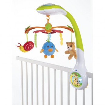 Игрушка-мобиль CHICCO на кроватку с проектором "Магический лес", Разноцветный