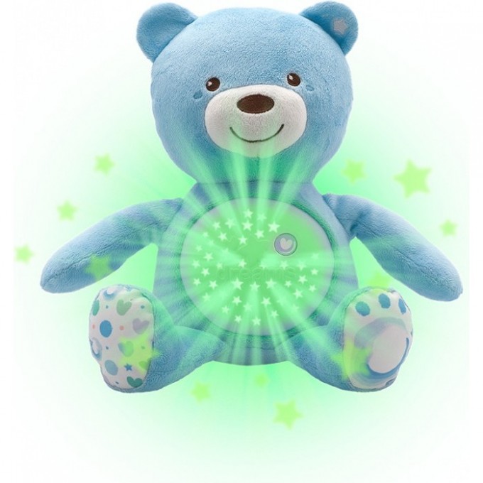 Игрушка мягкая CHICCO музыкальная МИШКА голубой 0 м+, Голубой 00008015200000