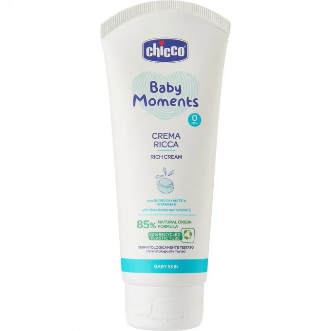 Крем питательный CHICCO BABY MOMENTS DELICATE SKIN 100 мл 00010596000000
