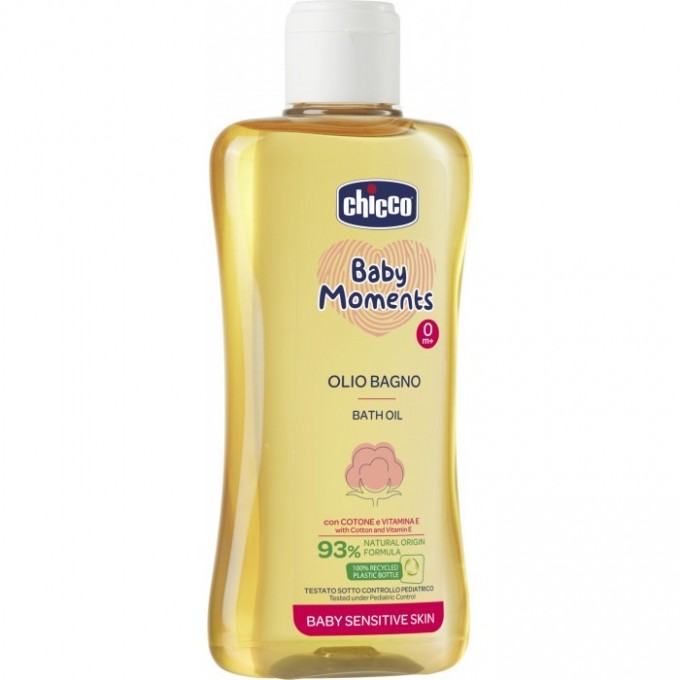 Масло для ванны CHICCO BABY MOMENTS SENSITIVE SKIN 200 мл 00010240000000