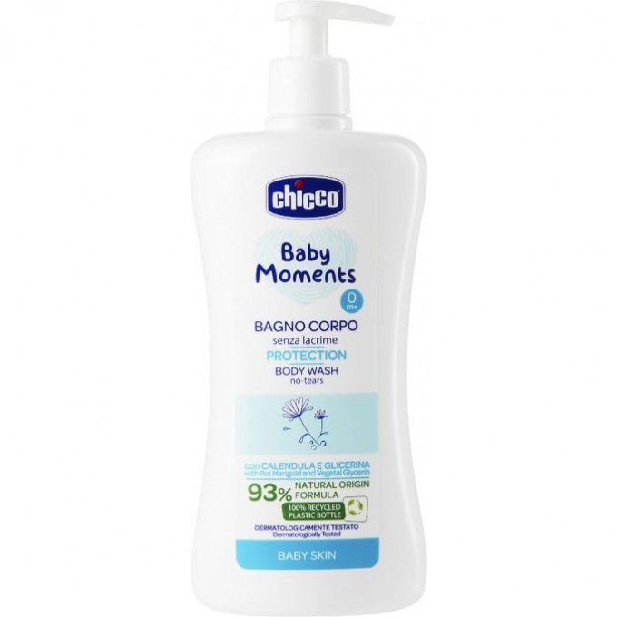 Пена для ванны CHICCO BABY MOMENTS PROTECTION 0м+, 500 мл 00010580000000