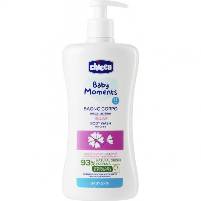 Пена для ванны CHICCO BABY MOMENTS RELAX 0м+, 500 мл 00010582000000
