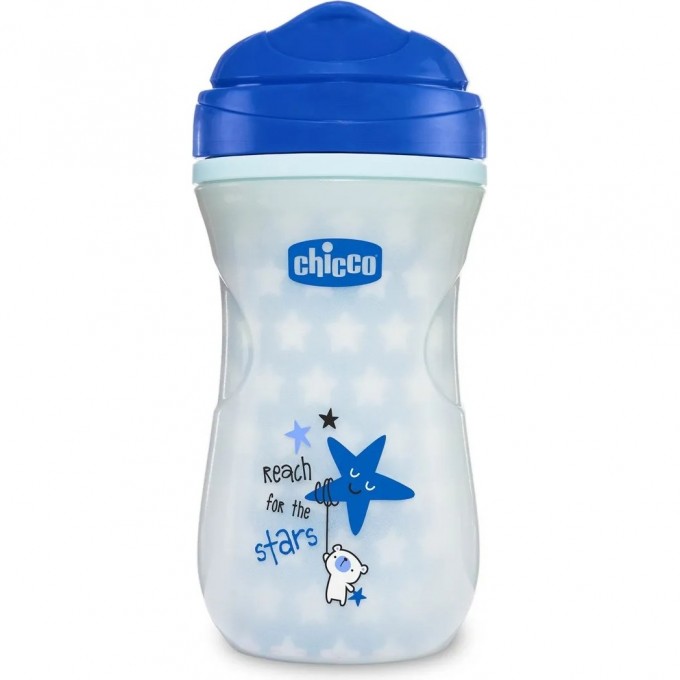 Поильник CHICCO GLOWING CUP 14+, голубой 6971200000