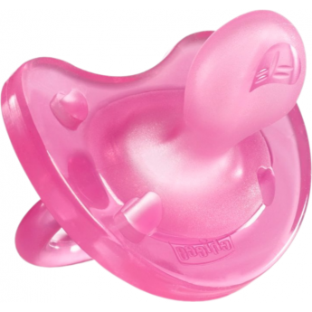 Пустышка силиконовая CHICCO PHYSIO SOFT 16-36м, розовая 1 шт
