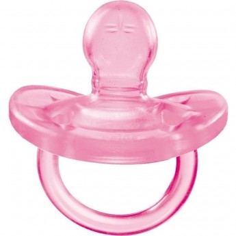 Пустышка силиконовая CHICCO PHYSIO SOFT 6-12м, розовая