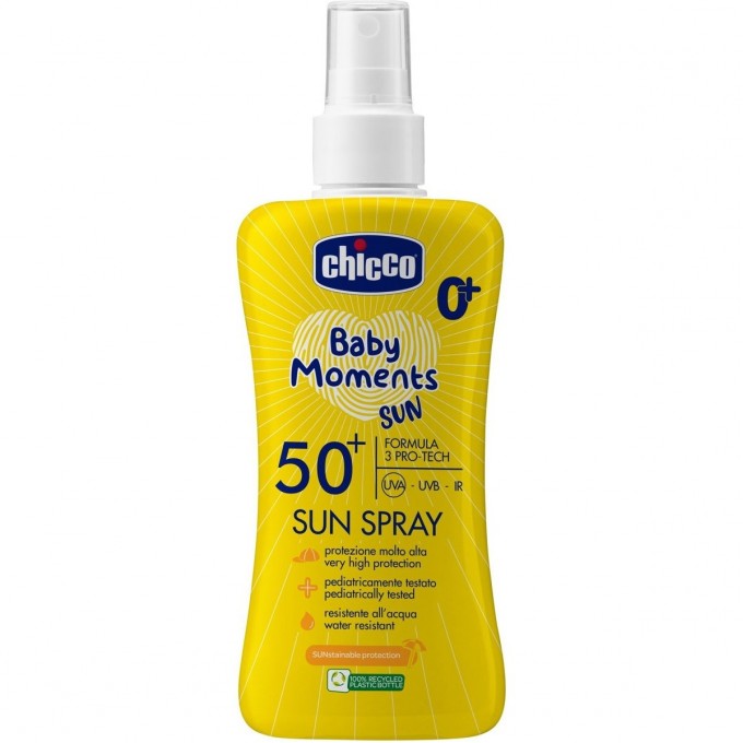 Спрей солнцезащитный CHICCO SOLAR SPF50+ 150мл 00011260000000