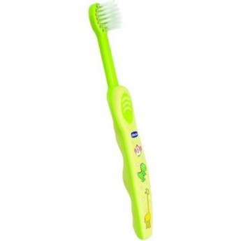 Зубная щетка CHICCO желто-зеленая, 6-36 м Зубная щетка CHICCO желто-зеленая, 6-36 м